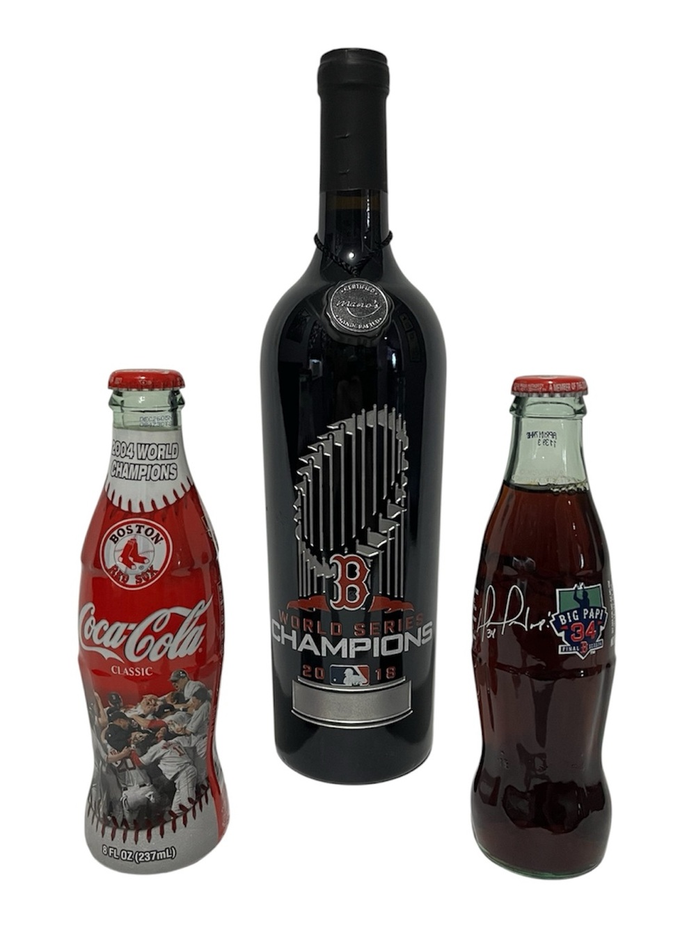 Boston Red Sox World Series Champions Collectible Bottles - Black & Red